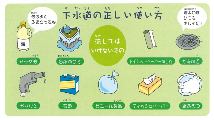 下水道の正しい使い方