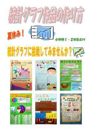 小学校1・2年生むけの統計グラフ作品の作り方のポスター