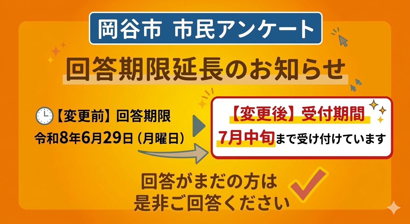 市民アンケート回答期限延長