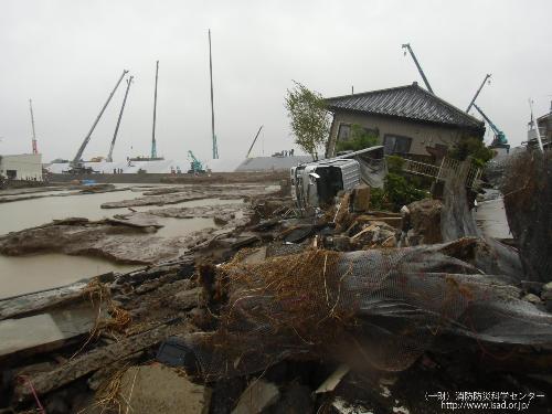 豪雨災害による被害の様子