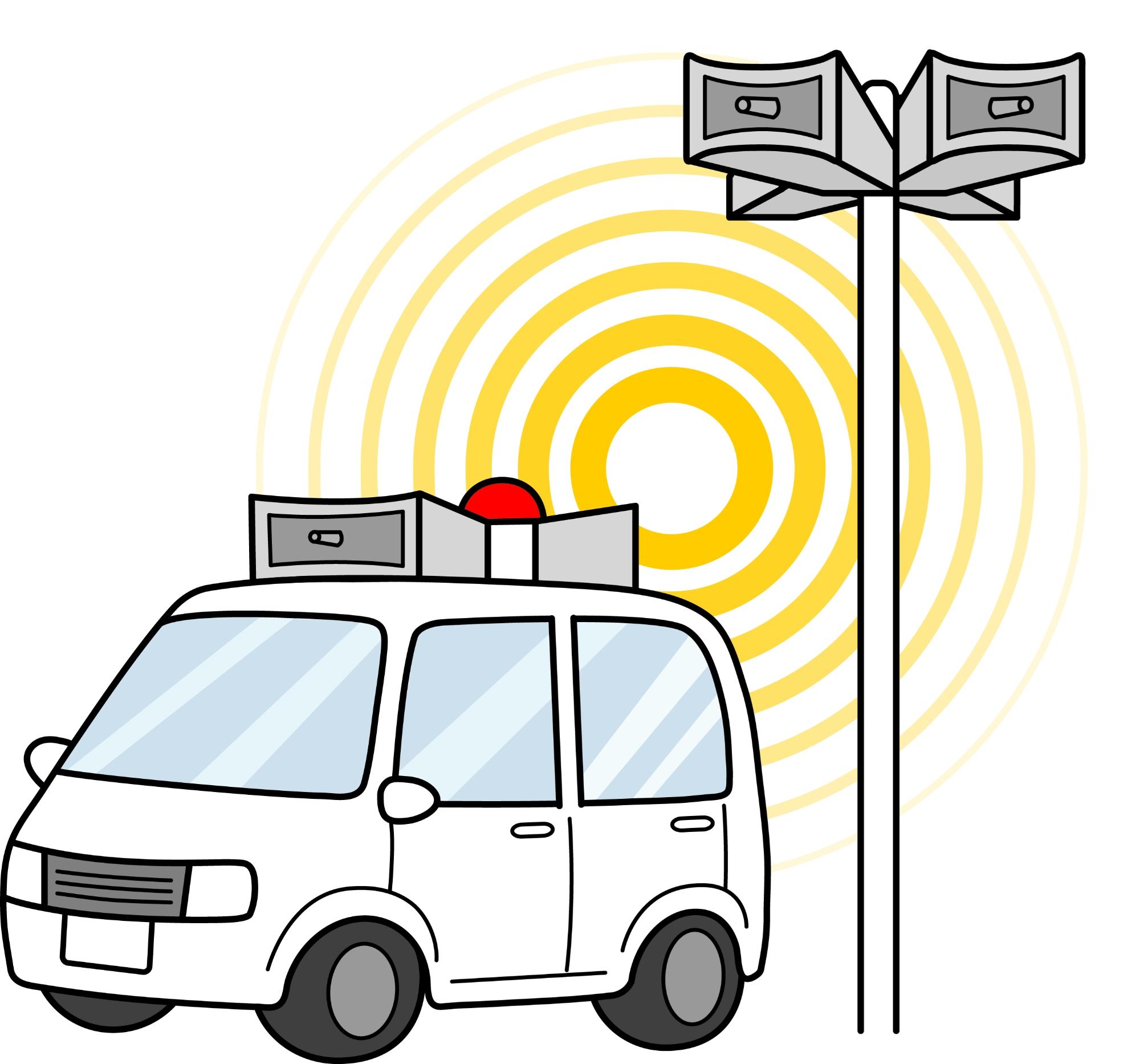 広報車巡回車