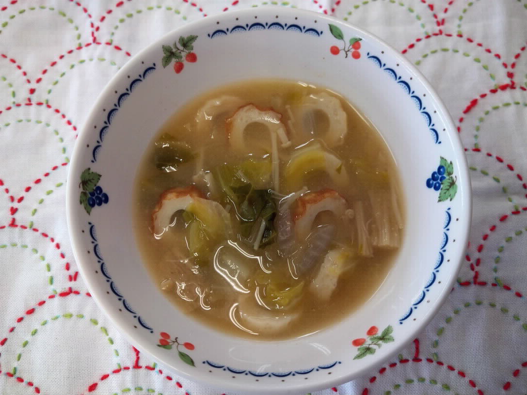 トロ甘味噌スープ
