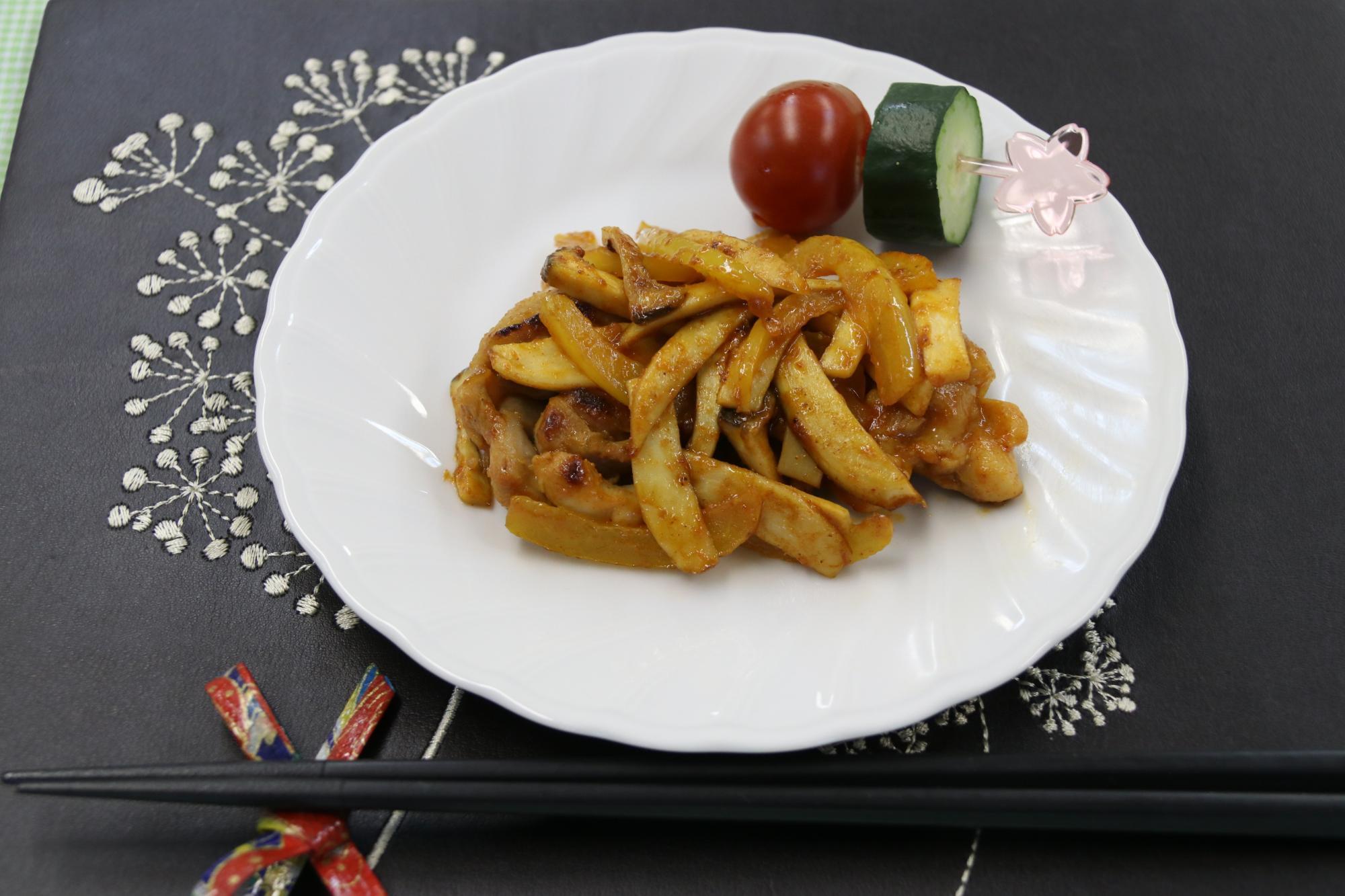 鶏肉と野菜のヤンニョム風