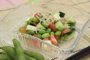 枝豆のコロコロサラダの写真