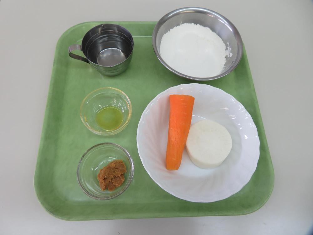 野菜チヂミの材料の写真