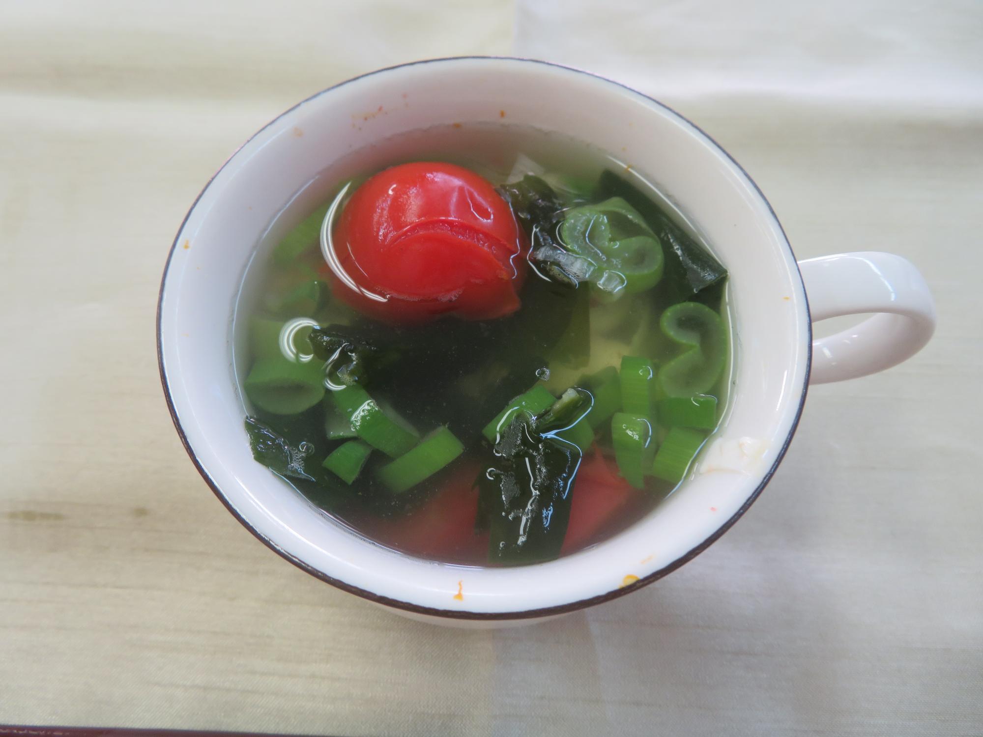 手作りカップスープの写真