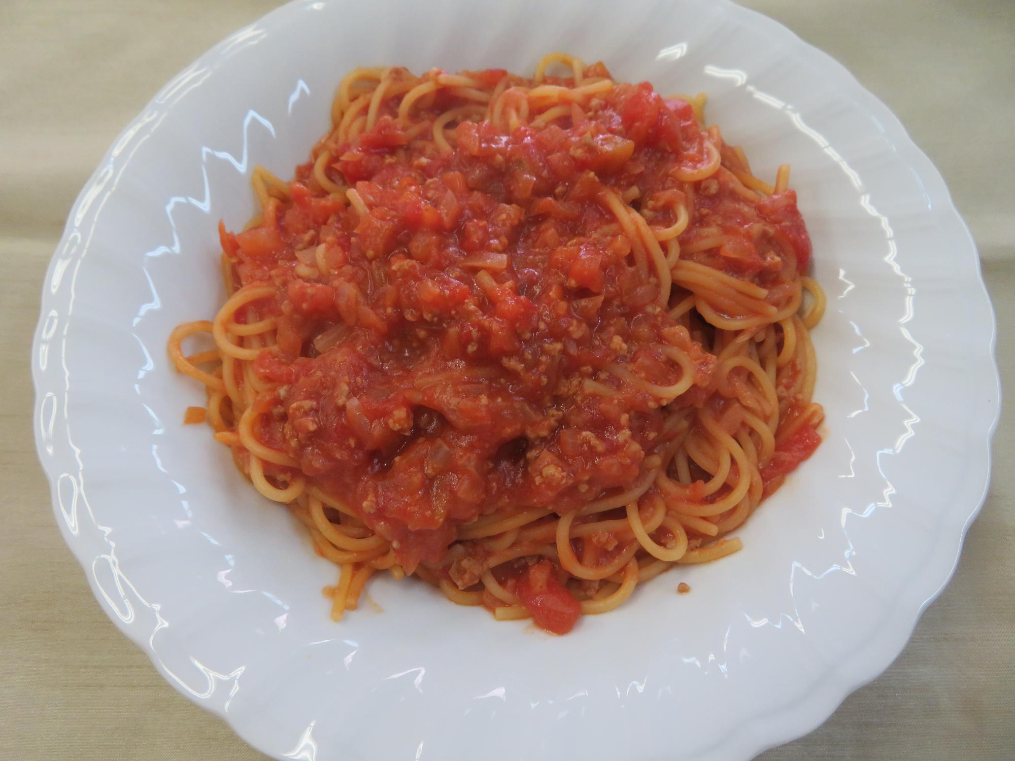 ミートスパゲティの写真