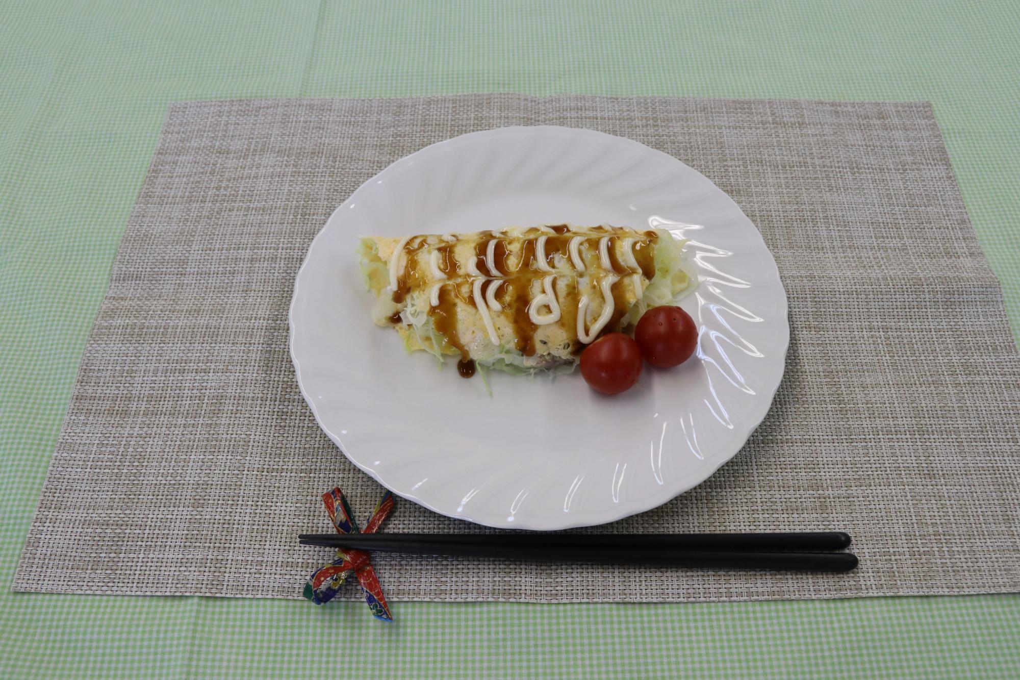 とんぺい焼きの出来上がり写真