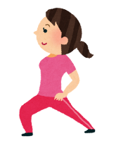 運動をしている人のイラスト