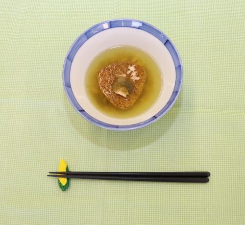 焼きおにぎり茶漬けの出来上がり写真