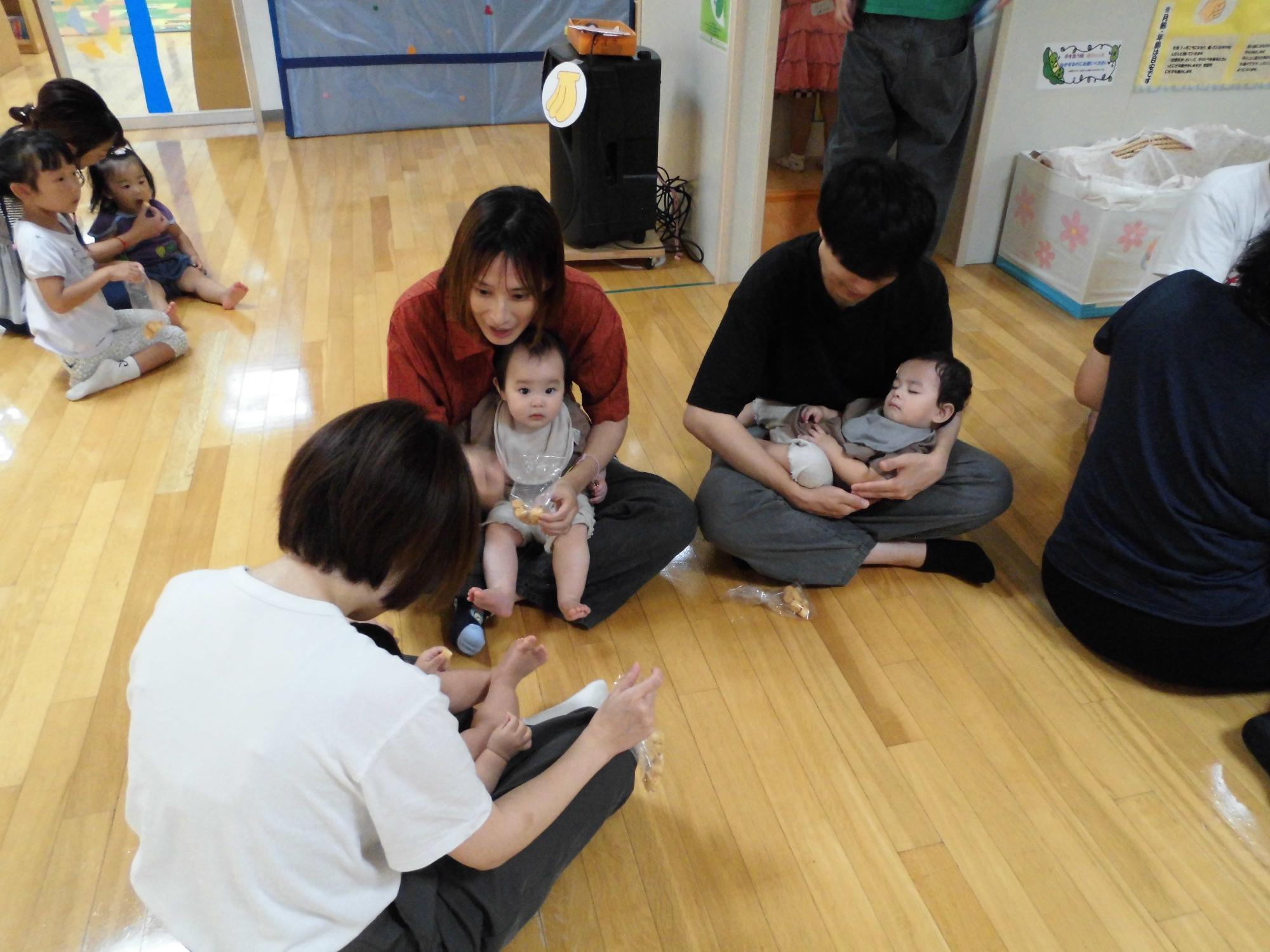 双子の親子