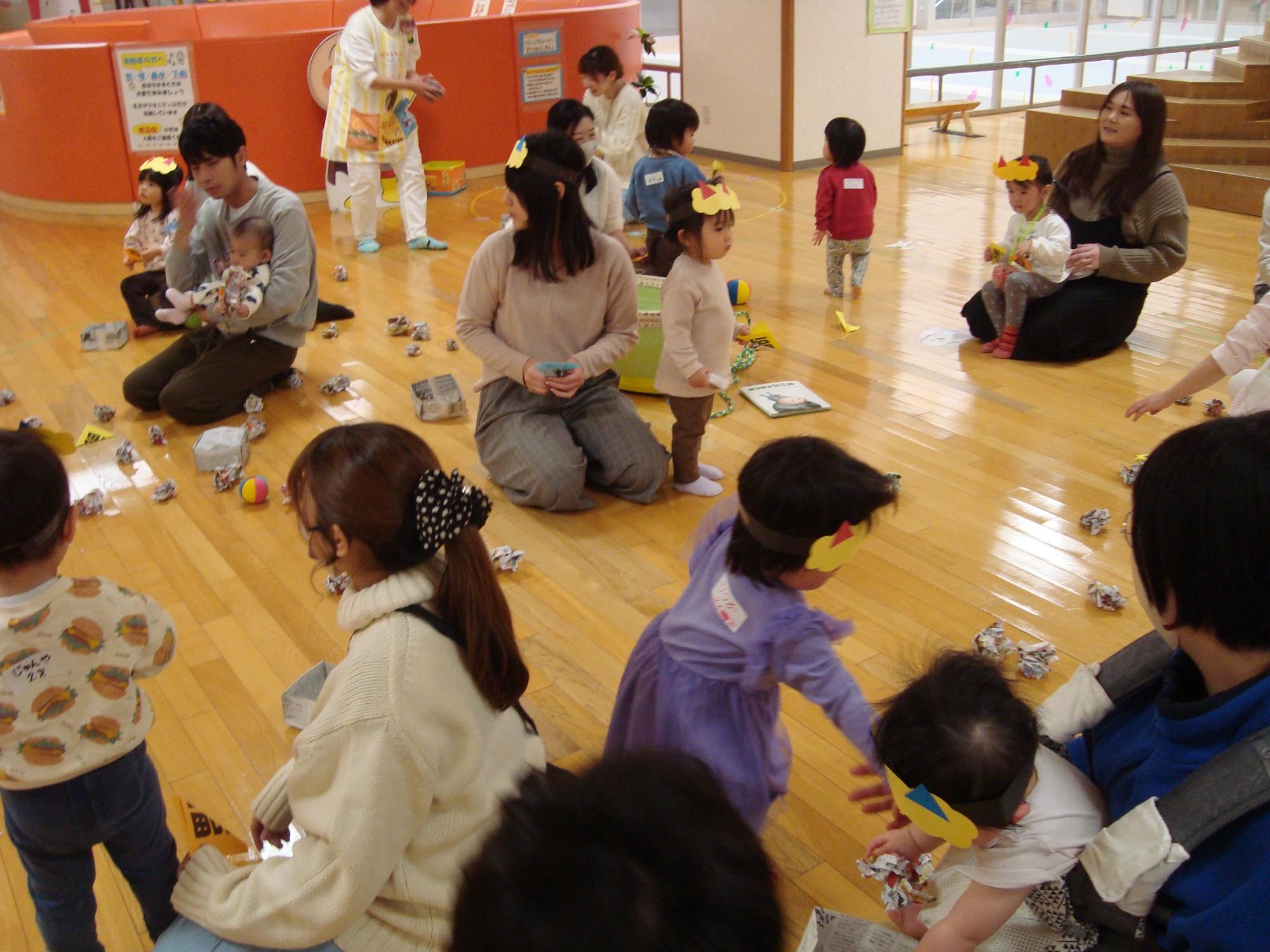 豆まきの練習