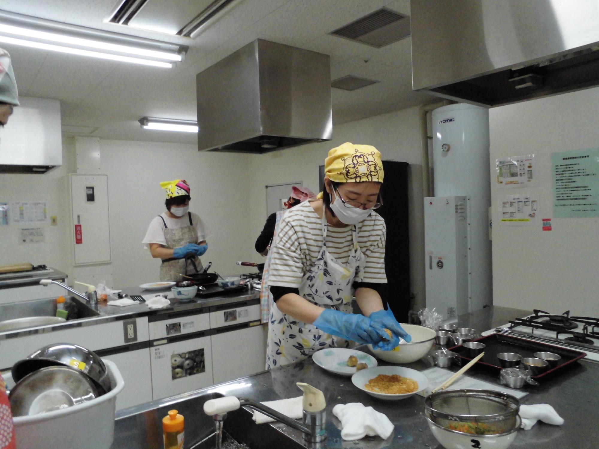 お料理講座の様子