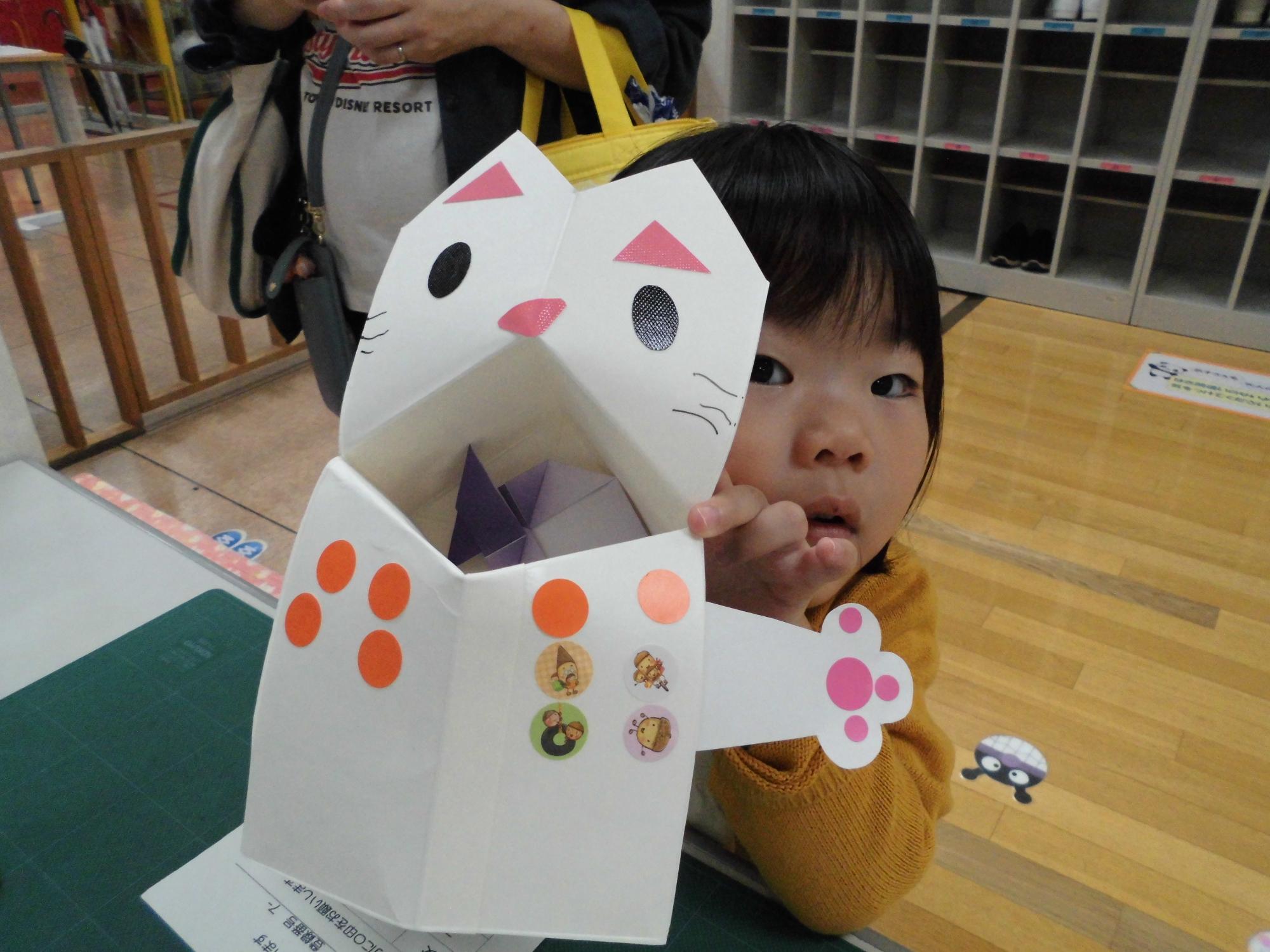 ぱくぱくねこちゃん制作