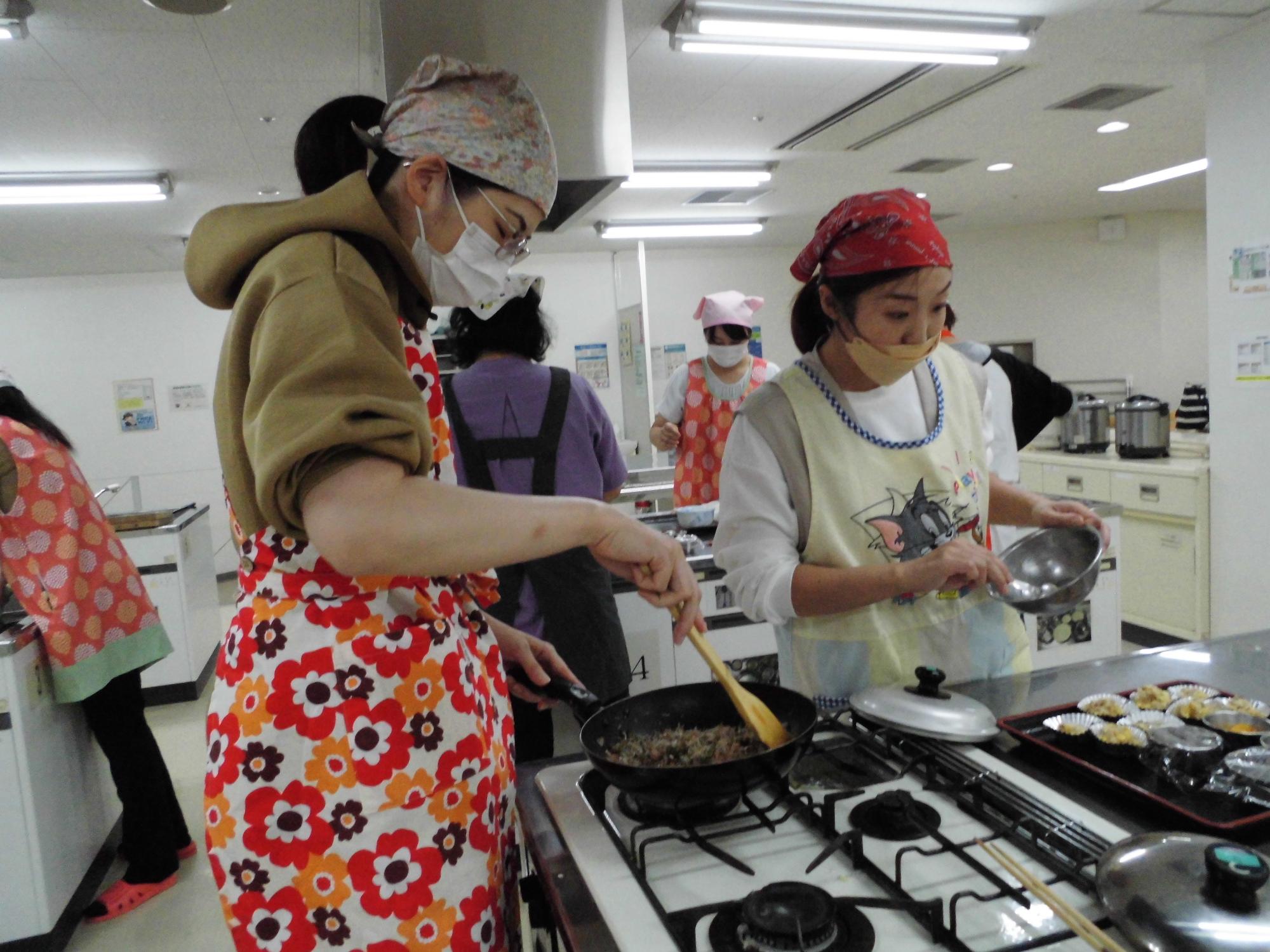 クッキング講座の様子