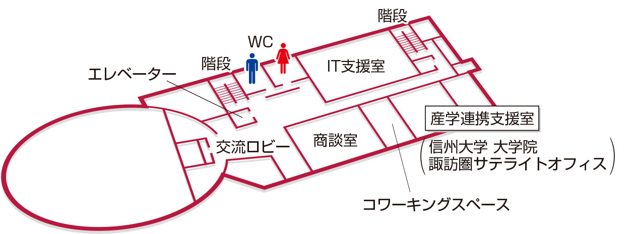 テクノプラザおかや2階