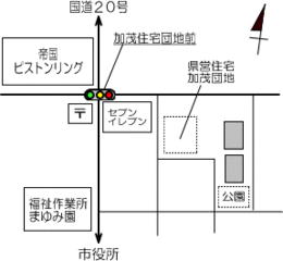 加茂A団地の地図
