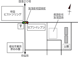 加茂B団地の地図