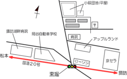 小萩K団地の地図