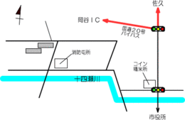 中村A団地の地図