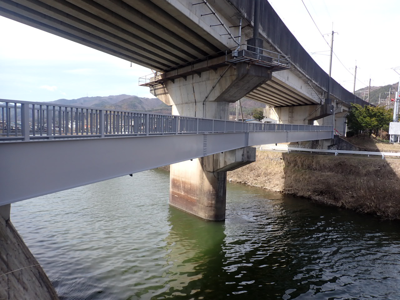 第二天竜川人道橋補修工事後の状況