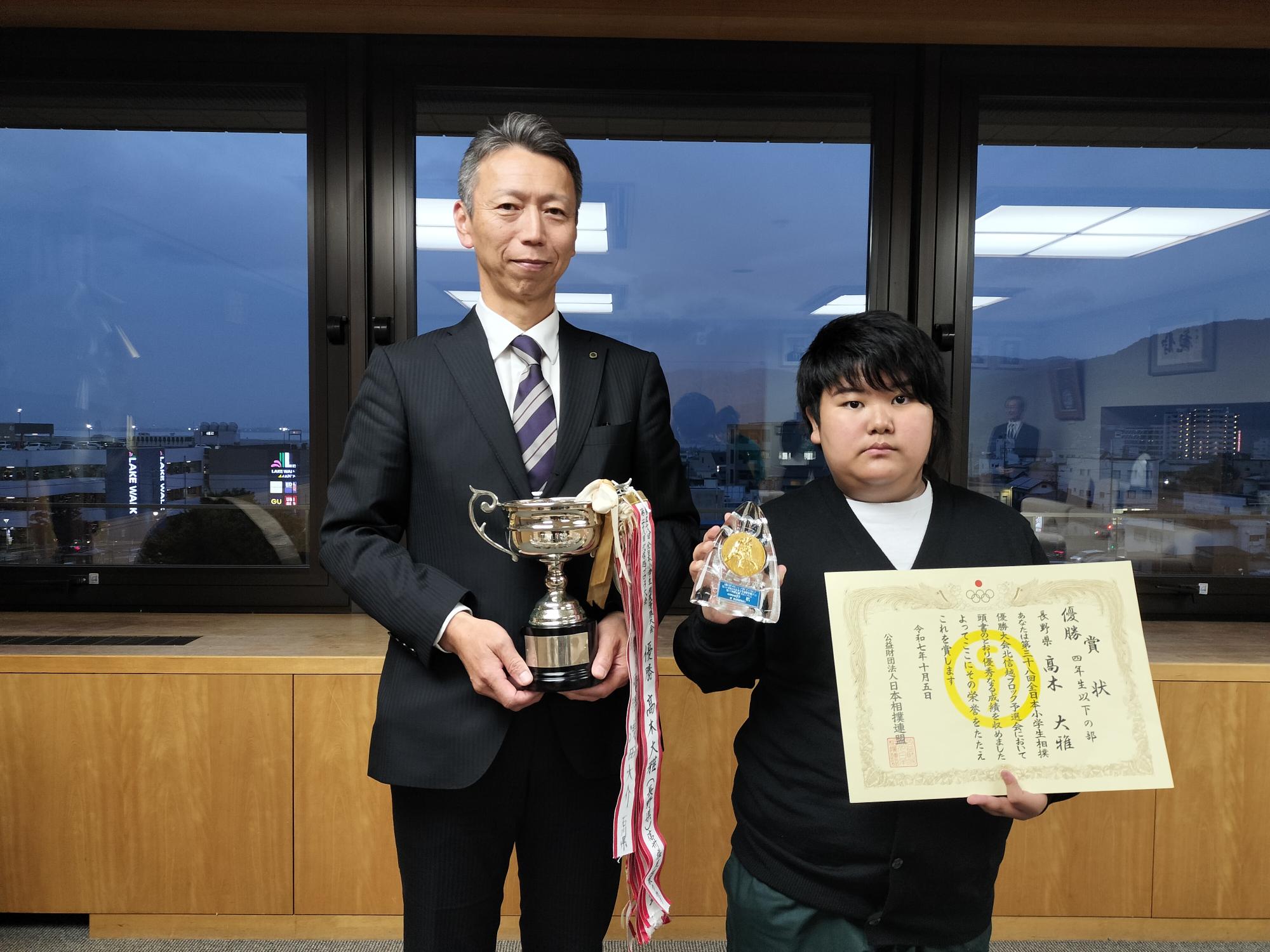 JOC全国大会相撲競技出場に係る表敬訪問