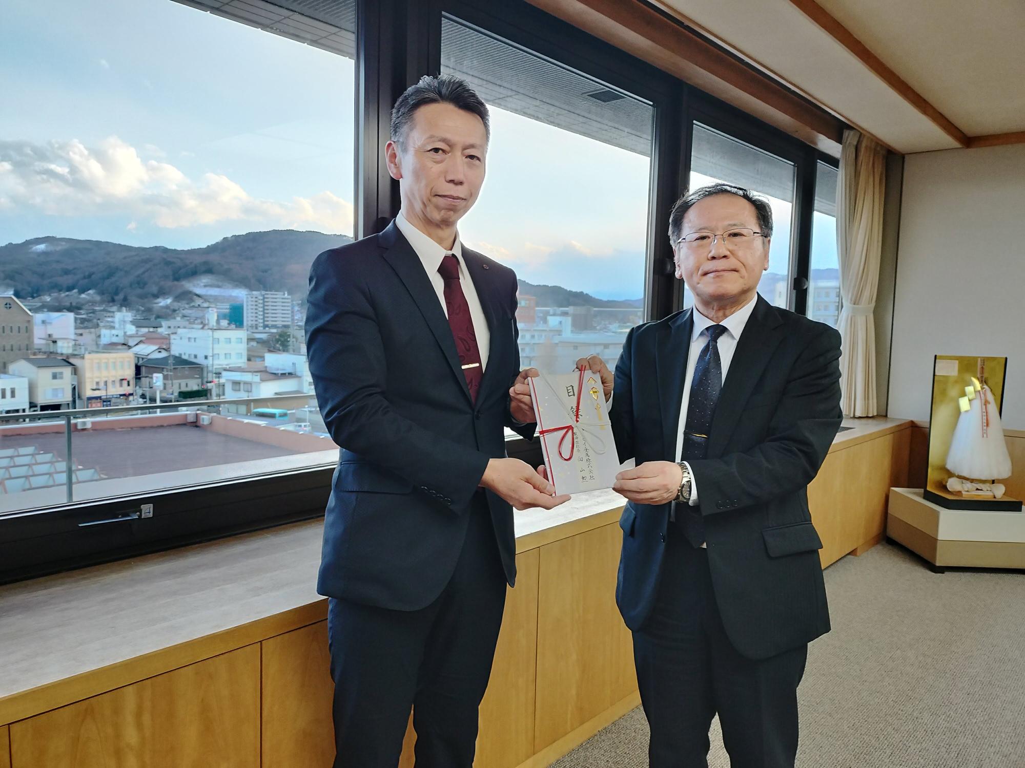 市内企業寄附贈呈式