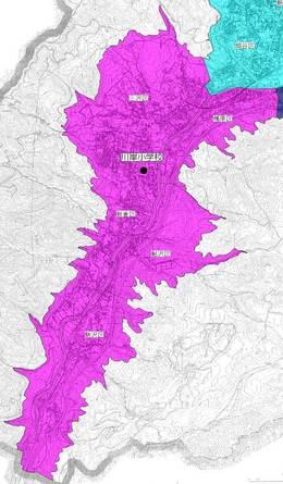 川岸小学校 通学区地図