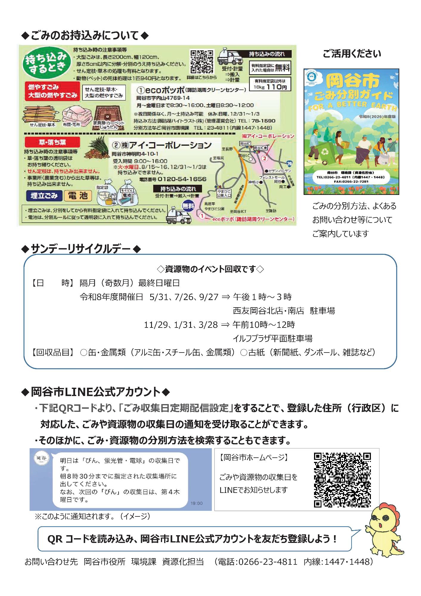 ごみのお持込みについて